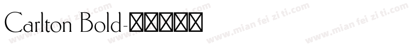 Carlton Bold字体转换